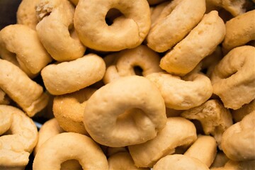 close-up of typical Italian food product called 