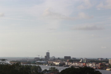 bintulu sarawak  sunset view from top