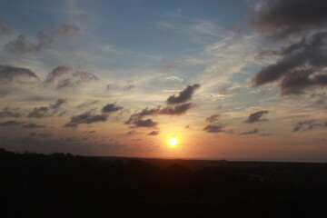 Naklejka premium sunset in the sky