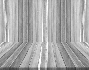 Woods board background. Painted wood wall for interior design background. Painted wood wall for interior design background. Product showcase empty room.Creative design.
