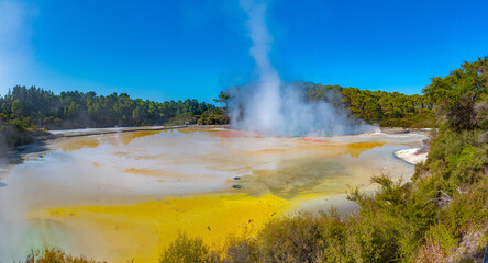 Artist palette at Wai-O-Tapu in New Zealand
