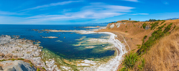 Landscape of Kaikoura peninsula in New Zealand