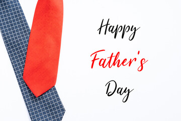 Happy Father's Day greetings with neck tie
