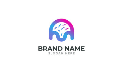 Brain modern logo design | Brain Logo Mark | Brain Logo Template