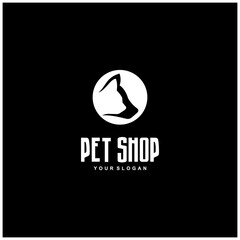 Icon with pet care concept