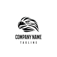 Bald eagle head logo design template. Awesome a bald eagle head logo. A bald eagle head logotype.