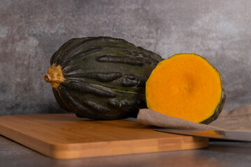 Typical pumpkin from Peru, also called as: Zapallo Loche or Lambayeque.