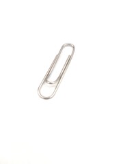 Fototapeta premium paper clip isolated on white background