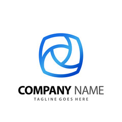 Abstract Square Square Shield Logo Design Vector Illustration Template Stock