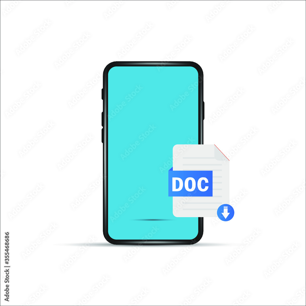 Poster mobile document icon vector sign symbol