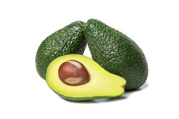 Avocado isolated on white
