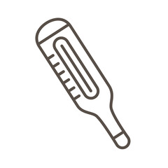 Obraz premium thermometer temperature measure line style