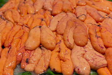 Fresh milt sea food on the market