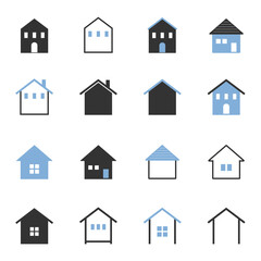 シンプルな家アイコン  / vector eps