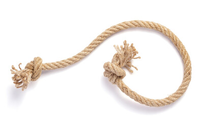 ship rope on white background