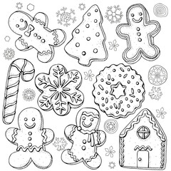 christmas doodle set