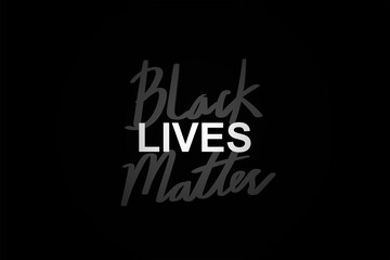 Black Lives Matter! vector lettering design element