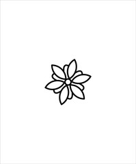 flower icon,vector best line icon.