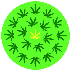 Obraz premium marijuana leaf icon