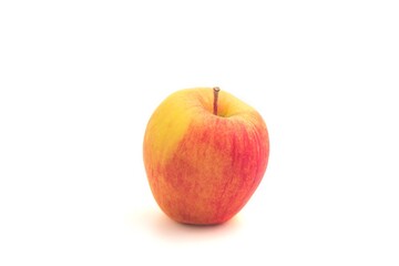 red apple on white background