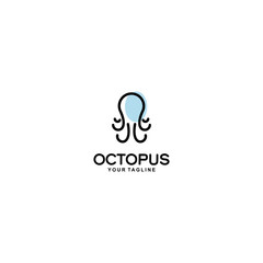 Fototapeta premium Octopus simple Logo Stock Vector