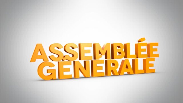 assembl&eacute;e g&eacute;n&eacute;rale 3D orange