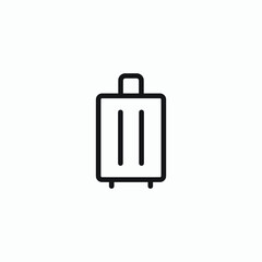 suitcase icon vector