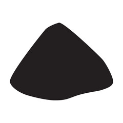 Fototapeta premium Sand pile vector icon.Black vector icon isolated on white background sand pile.