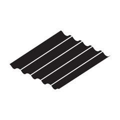 Roof material vector icon.Black vector icon isolated on white background roof material.