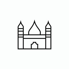 mosque icon vector