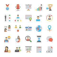 
Pack of Human Resource Flat Icon
