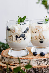 Light summer dessert made from whipped cream, meringues and fresh berries. Eaton mass