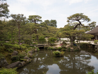 Fototapeta na wymiar Jardines del Templo Ginkakuji, en Kioto