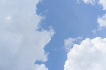 blue sky and white cloud