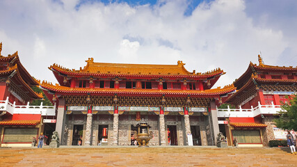 Landscape view of Wen Wu Temple near Sun Moon Lake in Nantou, Taiwan