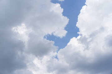 blue sky and white cloud