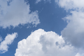blue sky and white cloud