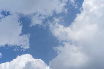 blue sky and white cloud