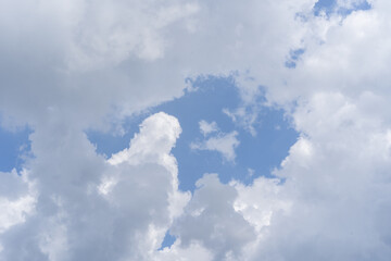 blue sky and white cloud