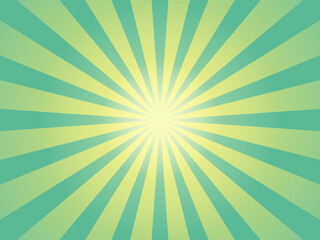 イエローとグリーンのサンバースト背景