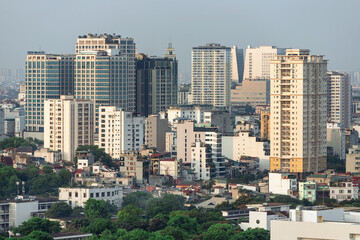 Fototapeta na wymiar hanoi cityscape 2020