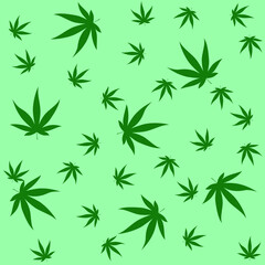 marijuana cannabis leaf vector