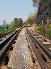 Obraz premium railway in the countryside
