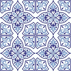Seamless colorful patchwork in turkish style. Hand drawn background. Azulejos tiles patchwork. Portuguese and Spain decor. Islam, Arabic, Indian, ottoman motif. Perfect for printing on fabric or paper