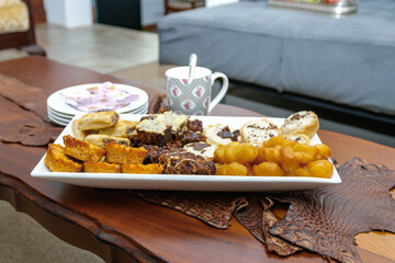 Tea time on a farm with koeksusters