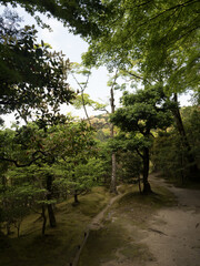 Jardines del Templo Gingaku-ji, en Kioto, Japón