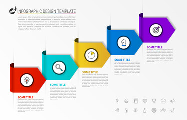 Infographic design template. Creative concept with 5 steps