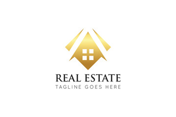 real estate logo and icon vector illustration design template