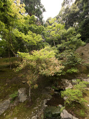 Jardines del Templo Ginkaku-ji, en Kioto, Japón