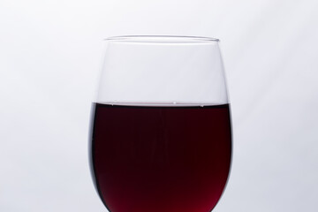 wine glass in white backgraund